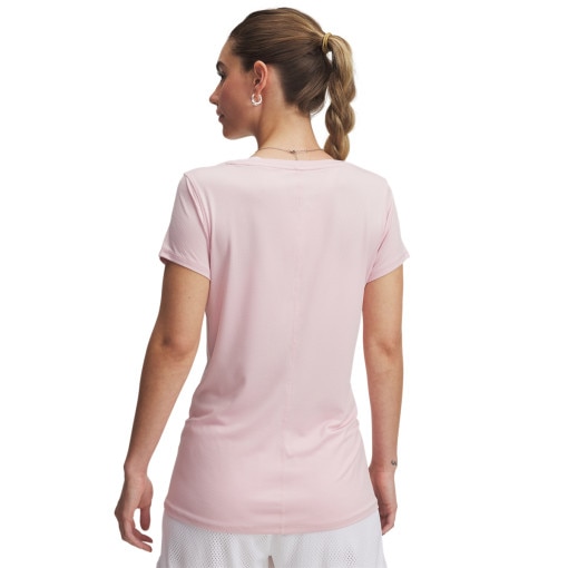Damska koszulka treningowa Under Armour Tech Mesh SS - różowa