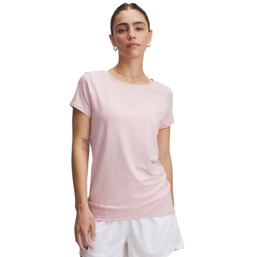 UNDER ARMOUR Damska koszulka treningowa Under Armour Tech Mesh SS różowa Różowy