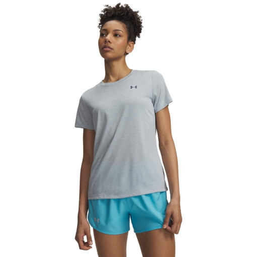 Obrazek dla: UNDER ARMOUR Damska koszulka treningowa Under Armour Tech SSC Twist  niebieska