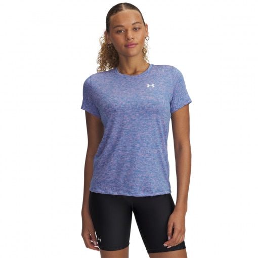 UNDER ARMOUR Damska koszulka treningowa Under Armour Tech SSC Twist niebieska Niebieski