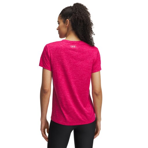 Damska koszulka treningowa Under Armour Tech SSV- Twist - różowa