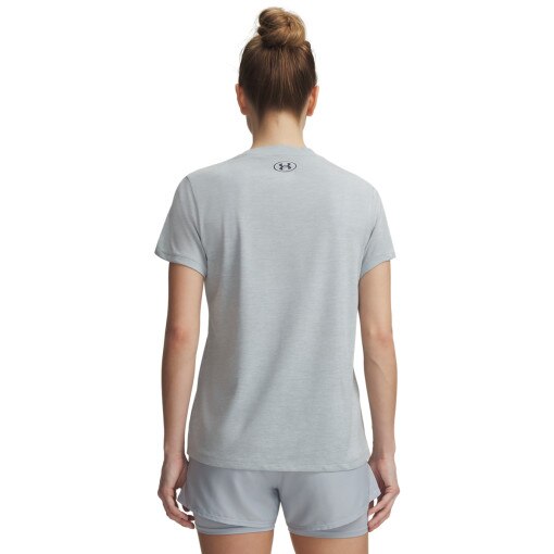 Damska koszulka treningowa Under Armour Tech SSV - Twist - niebieska