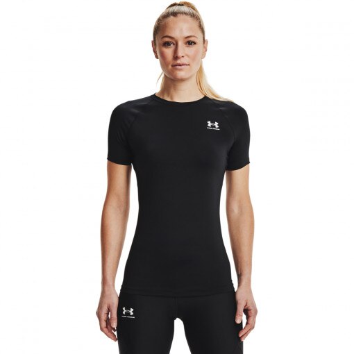 UNDER ARMOUR Damska koszulka treningowa Under Armour UA HG Authentics Comp SS  czarna Czarny