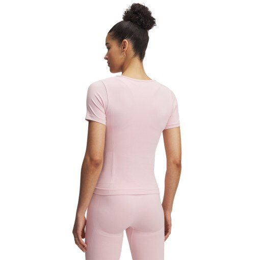 Damska koszulka treningowa Under Armour UA Vanish Seamless SS - różowa