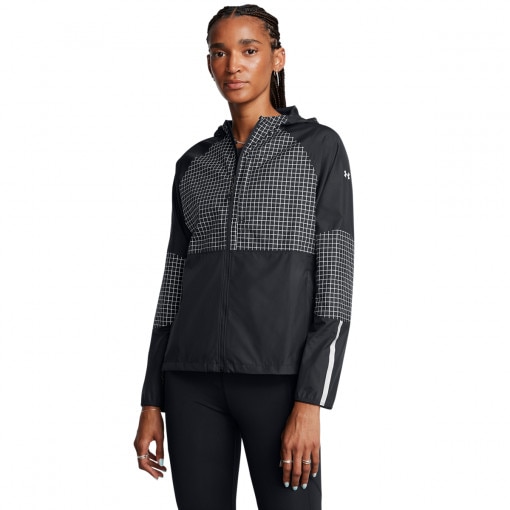 UNDER ARMOUR Damska kurtka do biegania Under Armour UA Launch Elite Cw Jacket  czarna Czarny