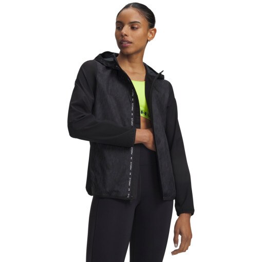 Obrazek dla: UNDER ARMOUR Damska kurtka do biegania Under Armour UA Velociti Cold Weather Storm  czarna Czarny