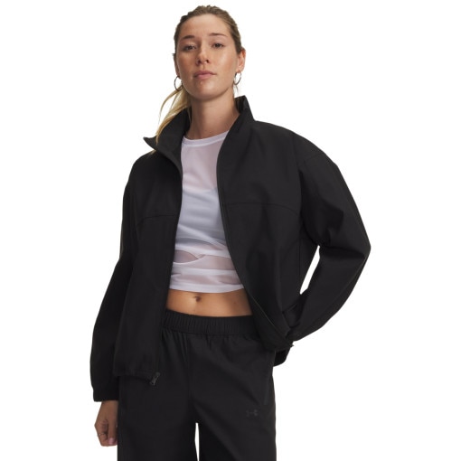 Obrazek dla: UNDER ARMOUR Damska kurtka Under Armour UA Unstoppable Woven FZ – czarna Czarny