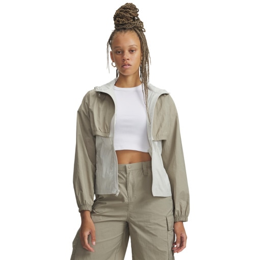 UNDER ARMOUR Damska kurtka wiatrówka 3w1 Under Armour UA Unstoppable Utility beżowa Beżowy