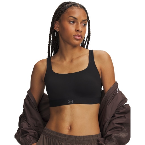 Obrazek dla: UNDER ARMOUR Damski biustonosz treningowy Under Armour UA Effortless High  czarny Czarny