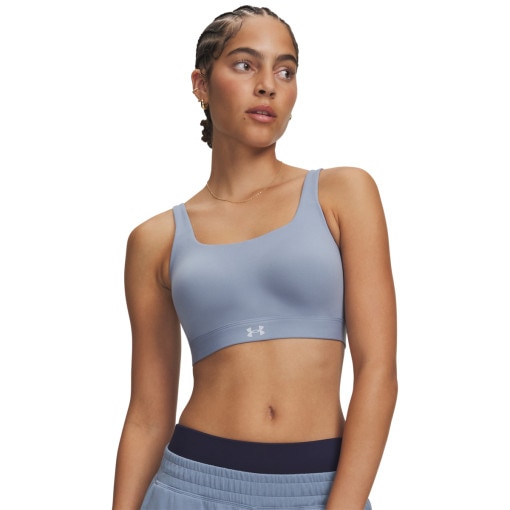 Obrazek dla: UNDER ARMOUR Damski biustonosz treningowy Under Armour UA Effortless High  niebieski Niebieski