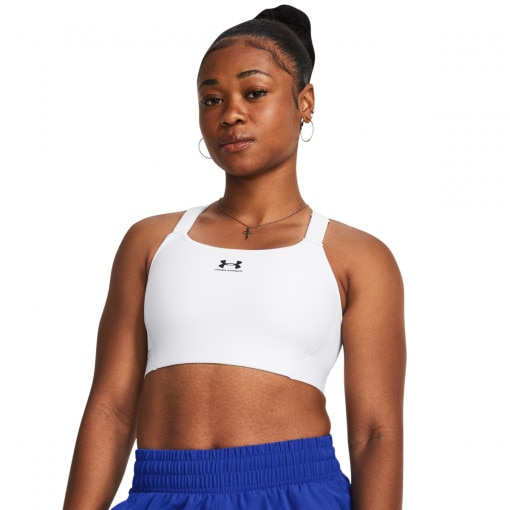 UNDER ARMOUR Biustonosz treningowy Under Armour UA HeatGear High  biały  Biały
