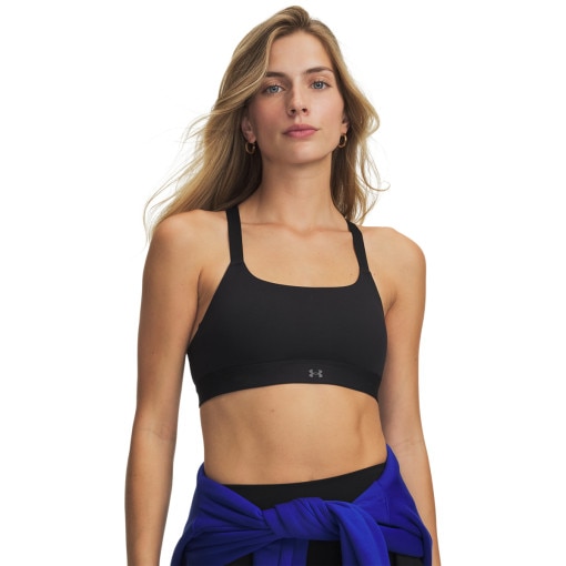 Obrazek dla: UNDER ARMOUR Damski biustonosz treningowy ze średnim wsparciem Under Armour UA Motion Mid Bra  czarny Czarny