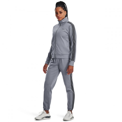 UNDER ARMOUR Damski komplet treningowy Under Armour Tricot Tracksuit  szary Szary