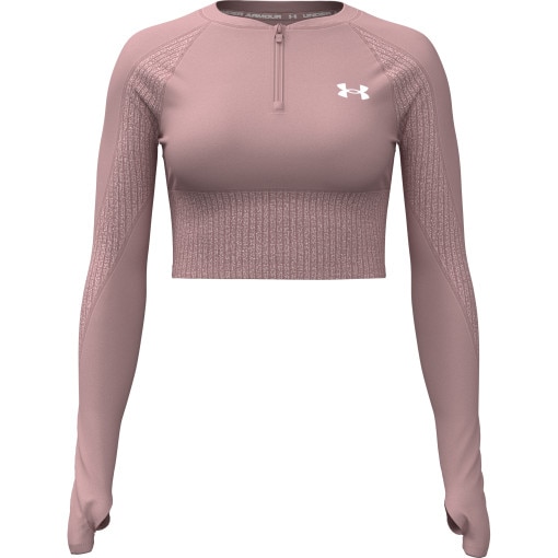 UNDER ARMOUR Damski longleeve treningowy Under Armour UA HG Rib 1/4 Zip różowy Różowy