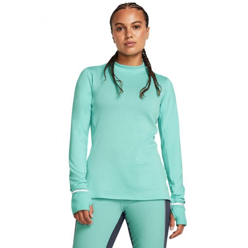 UNDER ARMOUR Damski longsleeve do biegania Under Armour UA Qualifier Cold LS  miętowy Miętowy