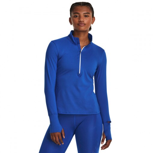 UNDER ARMOUR Damski longsleeve do biegania Under Armour UA Launch Pro Half Zip  niebieski Niebieski