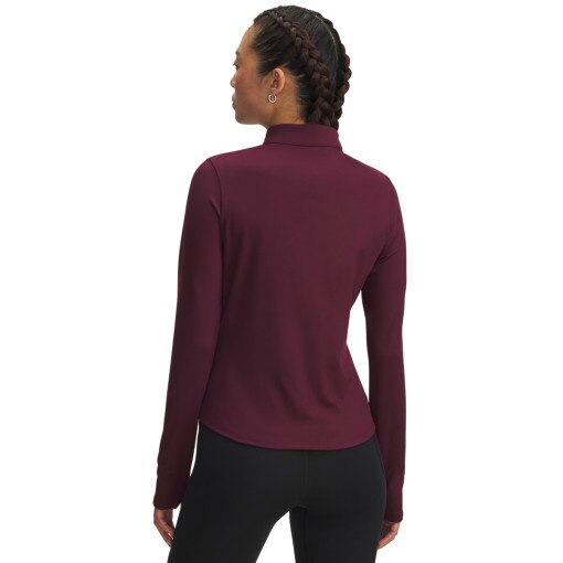 Damski longsleeve treningowy Under Armour Motion 1/2 Zip EMEA - bordowy