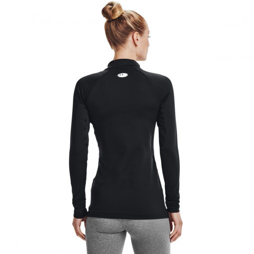 Damski longsleeve treningowy Under Armour UA CG Authentics Mockneck - czarny