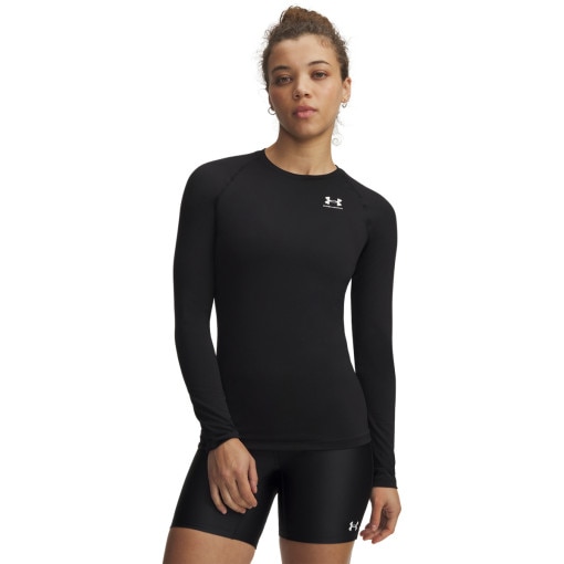 Obrazek dla: UNDER ARMOUR Damski longsleeve treningowy Under Armour UA HG Authentics Comp LS  czarny Czarny