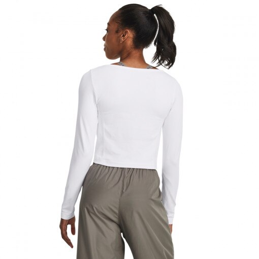 Damski longsleeve treningowy Under Armour UA Vanish Seamless LS - biały