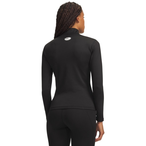 Damski półgolf treningowy Under Armour UA ColdGear Mock - czarny