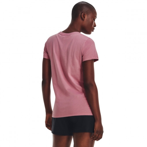 Damski t-shirt z nadrukiem Under Armour UA Rival Logo SS - różowy