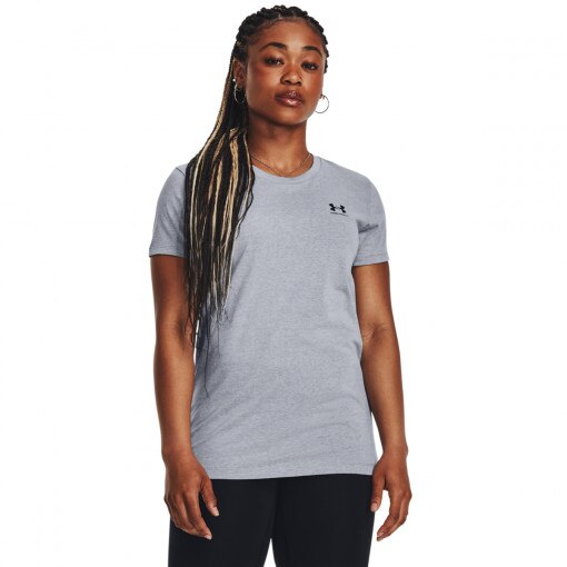 UNDER ARMOUR Damski tshirt z nadrukiem Under Armour UA W Sportstyle LC SS  szary  Szary