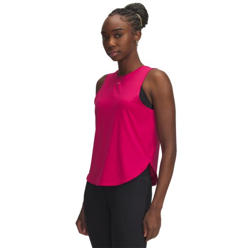UNDER ARMOUR Damski top do biegania Under Armour UA Launch Elite Tank  różowy Różowy