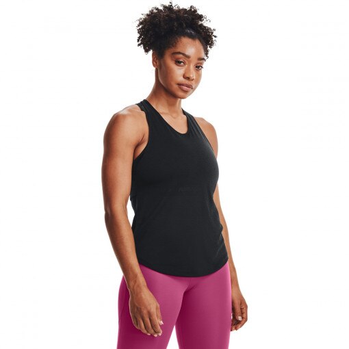 Obrazek dla: UNDER ARMOUR Damski top do biegania UNDER ARMOUR UA Streaker Tank  czarny Czarny