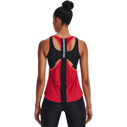 Damski top treningowy UNDER ARMOUR 2 in 1 Knockout Tank SP - czerwony