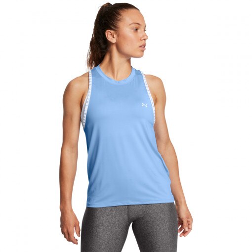 UNDER ARMOUR Damski top treningowy Under Armour Knockout Novelty Tank  niebieski Niebieski