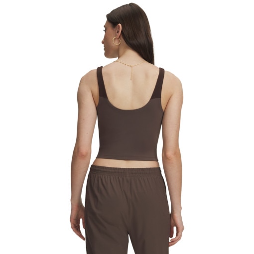 Damski top treningowy Under Armour Motion Colorblock Tank - brązowy
