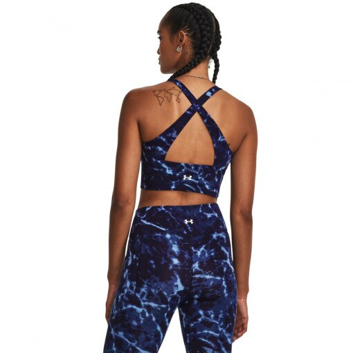 Damski top treningowy Under Armour Project Rock LG Crssover Top Pt - granatowy