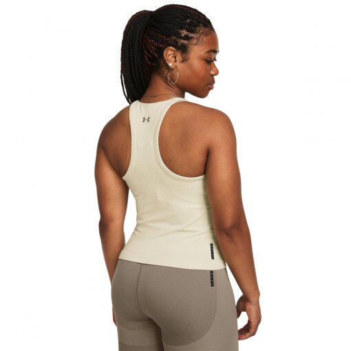 Damski top treningowy Under Armour Vanish Elite Seamless Tank - kremowy