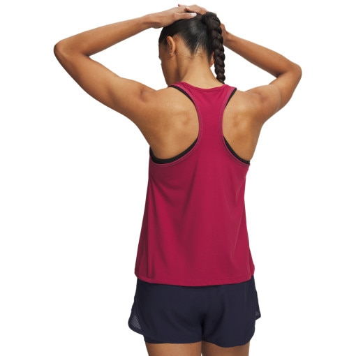 Damski top treningowy Under Armour Tech Knockout Tank - burgundowy