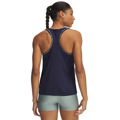 Damski top treningowy Under Armour Tech Knockout Tank - granatowy