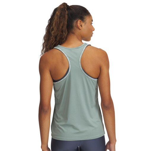 Damski top treningowy Under Armour Tech Knockout Tank - zielony