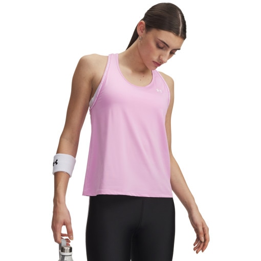  UNDER ARMOUR Damski top treningowy Under Armour Tech Knockout Tank  różowy Różowy