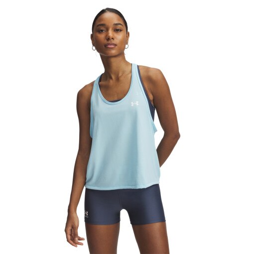 UNDER ARMOUR Damski top treningowy Under Armour Tech Swing Tank  niebieski Niebieski