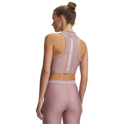 Damski top treningowy Under Armour UA HeatGear Rib Tank - różowy
