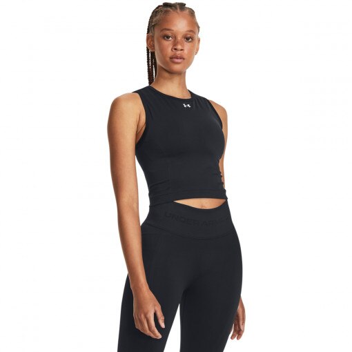 UNDER ARMOUR Damski top treningowy Under Armour UA Vanish Seamless Tank  czarny Czarny