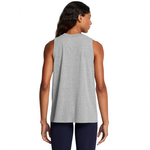 Damski top z nadrukiem Under Armour UA Rival Muscle Tank - szary