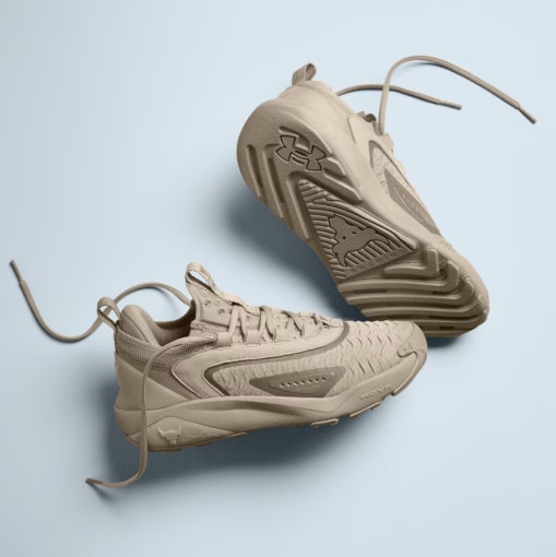 Damskie buty treningowe crossfit Under Armour UA W Project Rock 7 - beżowe