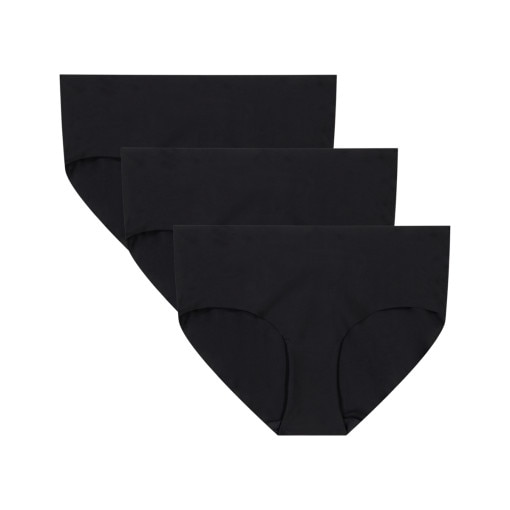 Obrazek dla: UNDER ARMOUR Damskie hipstery (3pack) Under Armour UA Essential Stretch Noshow HipsterSolid 3pk  czarne Czarny