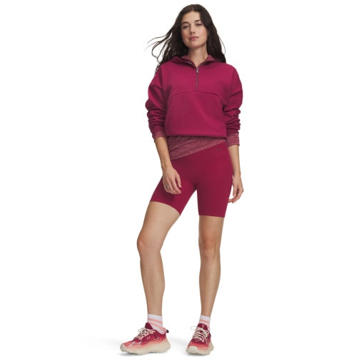 Obrazek dla: UNDER ARMOUR Damskie kolarki treningowe Under Armour Motion Bike Short  burgundowe Burgundowy