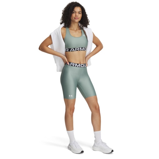 UNDER ARMOUR Damskie kolarki treningowe Under Armour UA HG 8in Short  zielone Zielony