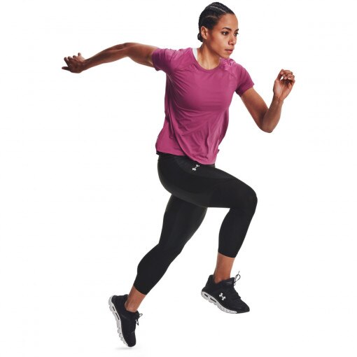 Damskie legginsy do biegania UNDER ARMOUR IsoChill Run 7/8 Tight - czarne