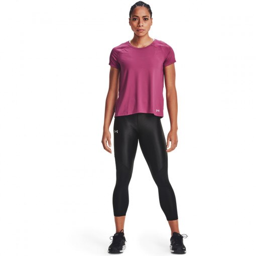 UNDER ARMOUR Damskie legginsy do biegania UNDER ARMOUR IsoChill Run 7/8 Tight  czarne Czarny