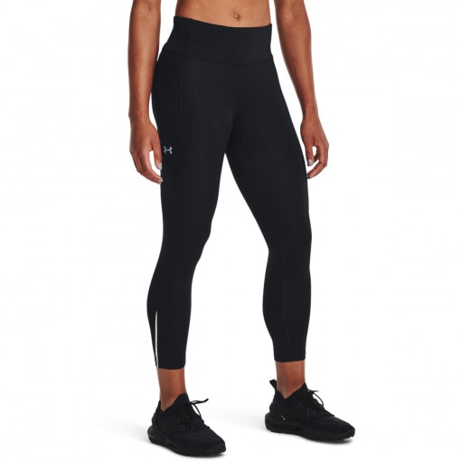 Damskie legginsy do biegania Under Armour UA Launch Ankle Tights - czarne