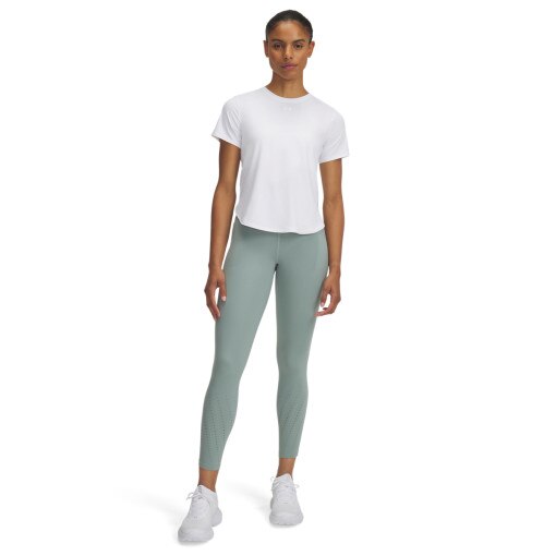 UNDER ARMOUR Damskie legginsy do biegania Under Armour UA Launch Elite Ankle Tights  zielone Zielony